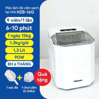 Máy làm đá viên sạch mini công suất lớn tự động Nhập Khẩu, công suất 9 viên đá/ lần siêu tốc 6-9 phút tiết kiệm điện