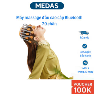 Máy massage đầu cao cấp Bluetooth 20 chân | Massage đa điểm, giảm đau nhức, thư giãn, hồng ngoại trị liệu | Bảo hành 12