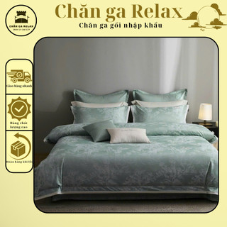 Bộ 4 món MASKCROSS Gấm PIMA Dệt cao cấp logo dệt chìm tinh tế sang trọng sợi pima siêu mịn đột phá 2025.