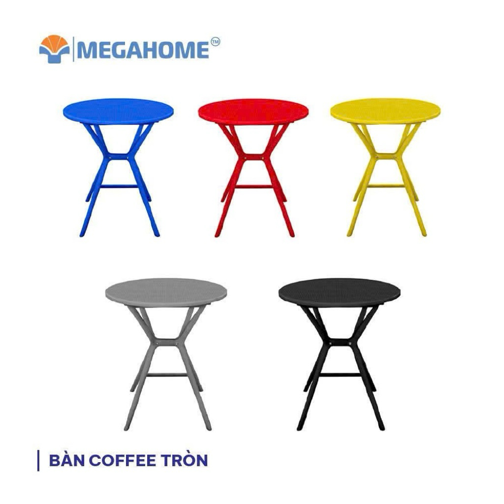 Bàn nhựa đúc nguyên khối COFFEE cao cấp , bàn nhựa đúc cafe mặt lưới , bàn nhựa cafe , ghế nhựa đúc 