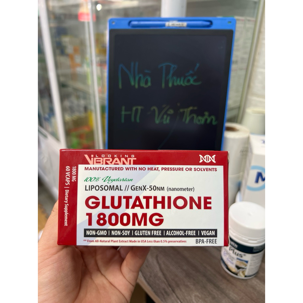 [ HỘP 60 VIÊN ] Viên uống GLUTATHIONE 1800mg Chống lão hoá, ngăn ngừa sạm nám, giúp da trắng sáng
