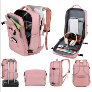 Balo du lịch đa năng HADI đựng quần áo giày dép máy tính laptop da chức năng B06