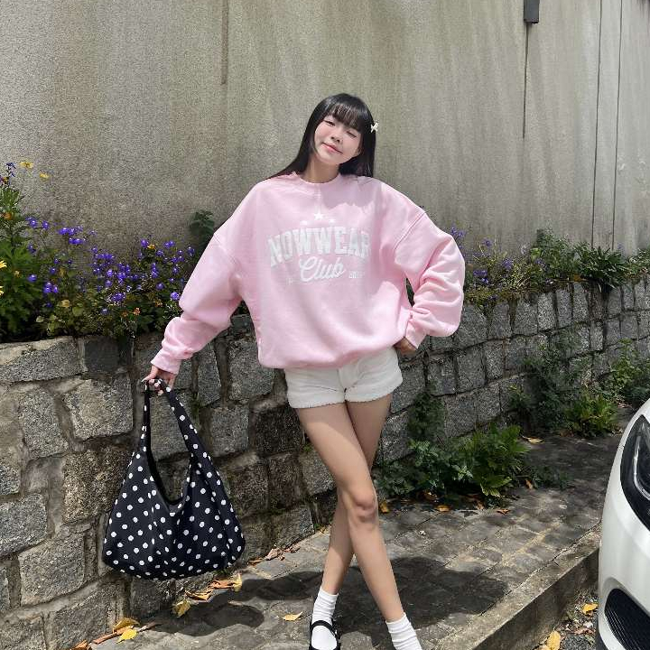 ( Deal Mở Bán )  Áo Nỉ Sweater In Phồng Ver 5 Nowwear Tay Phồng Form Boxy Chất Nỉ Bông Dày Dặn Nam Nữ Unisex | BigBuy360 - bigbuy360.vn