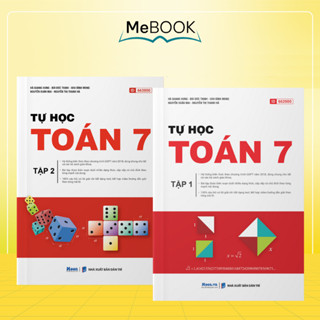 Sách tự học toán lớp 7, Tự học toán Kết nối tri thức, cánh diều, chân trời sáng tạo | Me Book