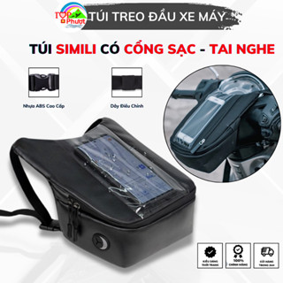  Túi Treo Đầu Xe Máy Simili Cao Cấp Để Điện Thoại  Xem Google Map ,Túi Treo Ghi Đông Xe Máy  Đa Năng Tiện Dụng 