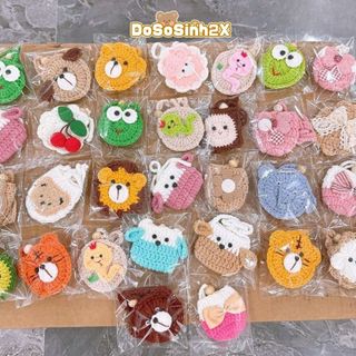  Túi đựng tỏi cho bé bằng len handmade có dây đeo trẻ sơ sinh hình hoa quả hình thú  Ngộ nghĩnh  - 2X MART 