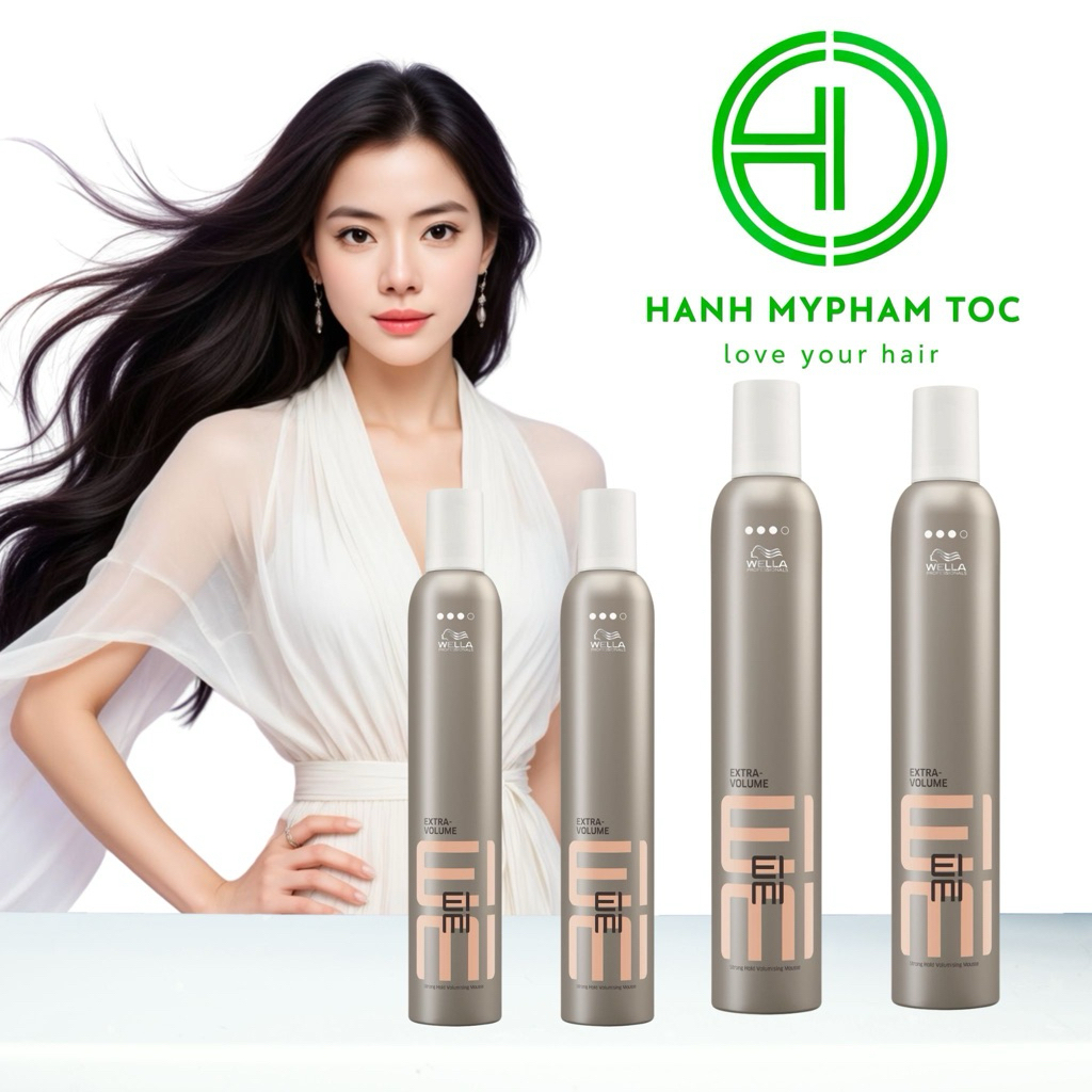Bọt tạo độ phồng giữ nếp tóc Wella Extra Volume Styling Mousse 300ml - 500ml