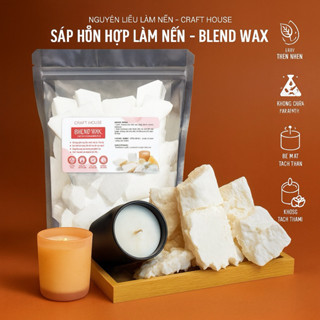  Sáp Hỗn Hợp Làm Nến Ly Cao Cấp Blend Wax – Tạo Bề Mặt Mịn Không Rỗ – 300g 1kg 