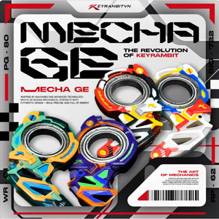   MECHA  Keyrambit Mecha GE - Cơ Khí Tương Lai - Gia Công Thủ Công - Móc Khoá Xả Stress 