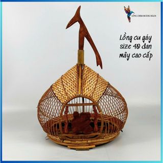  Lồng cu gáy đan mây hàng kĩ lồng chim cu gáy quả đào hàng kĩ tặng kèm phụ kiện 