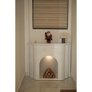 [Hàng sẵn giao] Lò sưởi decor phong cách Hàn Quốc - uốn cong