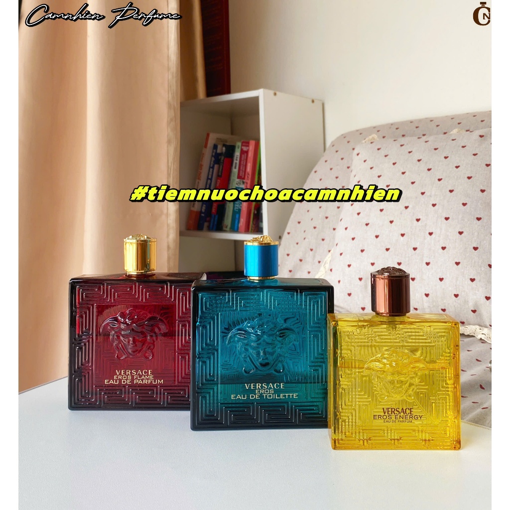 Nước Hoa Versace_ VERSACE EROS (Xanh)|VERSACE EROS FLAME (Đỏ)|VERSACE EROS ENERGY (Vàng)| Mùi hương 