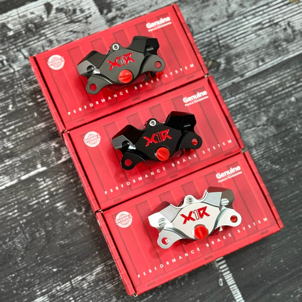 Heo dầu 2pis X1R - heo dầu 2 pis đối xứng X1R - màu đen bạc xám