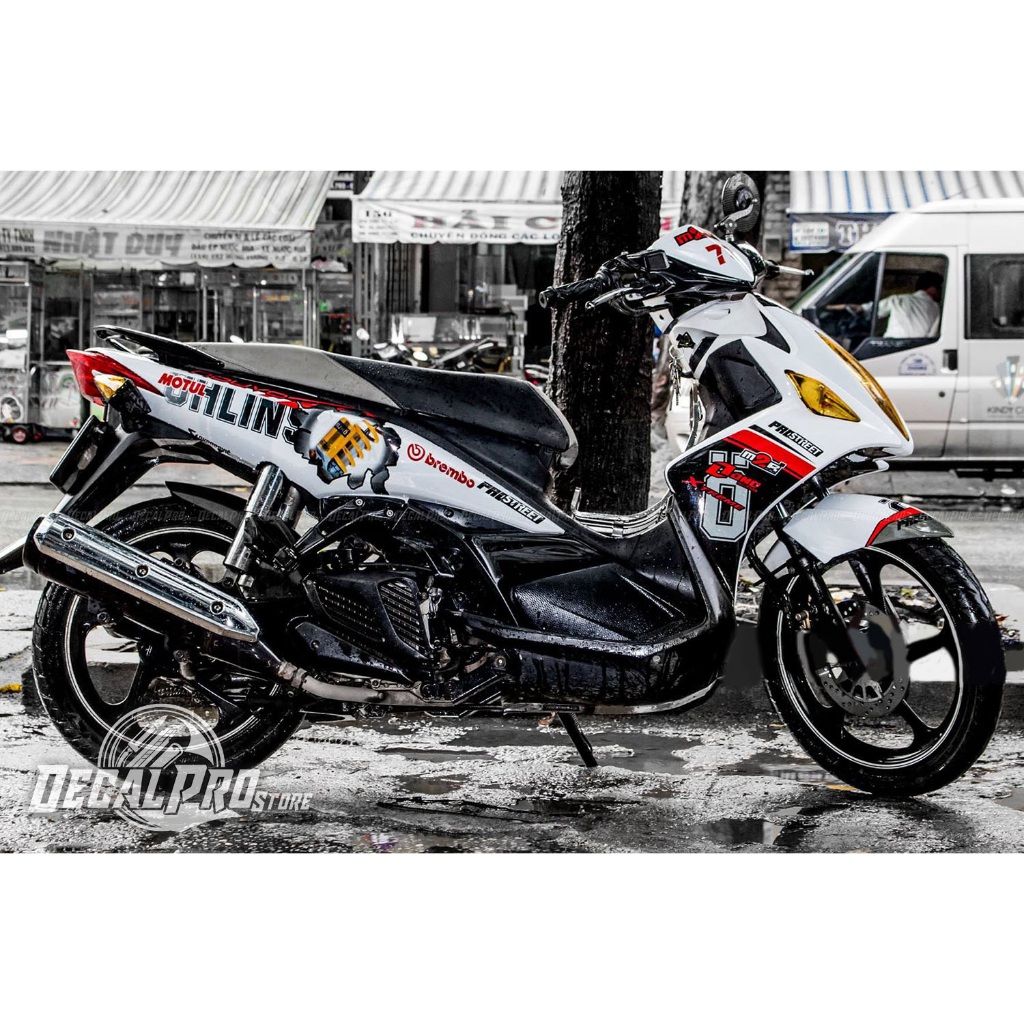 [Tem chuẩn xịn] - Tem trùm xe Nouvo LX Ohlins