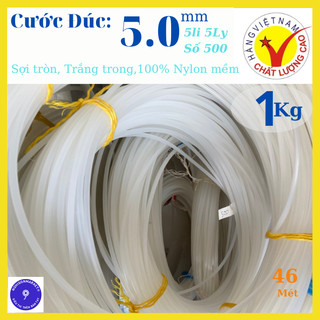 Cước đúc 5mm (số 500, 5li) loại tốt 1kg mua nhiều liền cuộn
