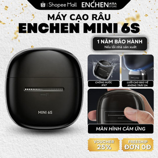 Máy Cạo Râu Enchen Mini 6S | Lưỡi Tự Mài Bén, Cảm Ứng Chạm, Pin trâu, Sạc Type C, Chống Nước IPX7