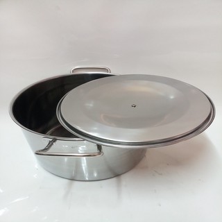 NỒI SÚP INOX LÙN CAO 20CM.