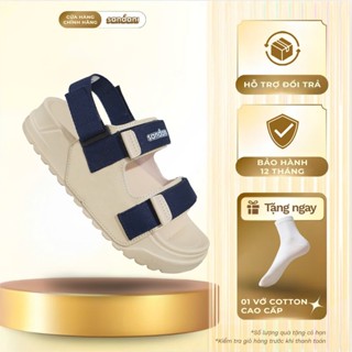 Giày Sandal Nữ Quai Ngang Đế Êm Chống Trơn, Dây Dù, Xanh Navy Size 36-40 - Sandani Vietnam
