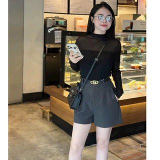 Áo lưới phối zip dài tay _ Hàng loại 1