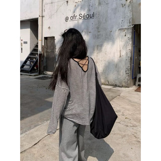 Áo pull giấy mỏng kiểu đan dây lưng  dáng thụng oversize