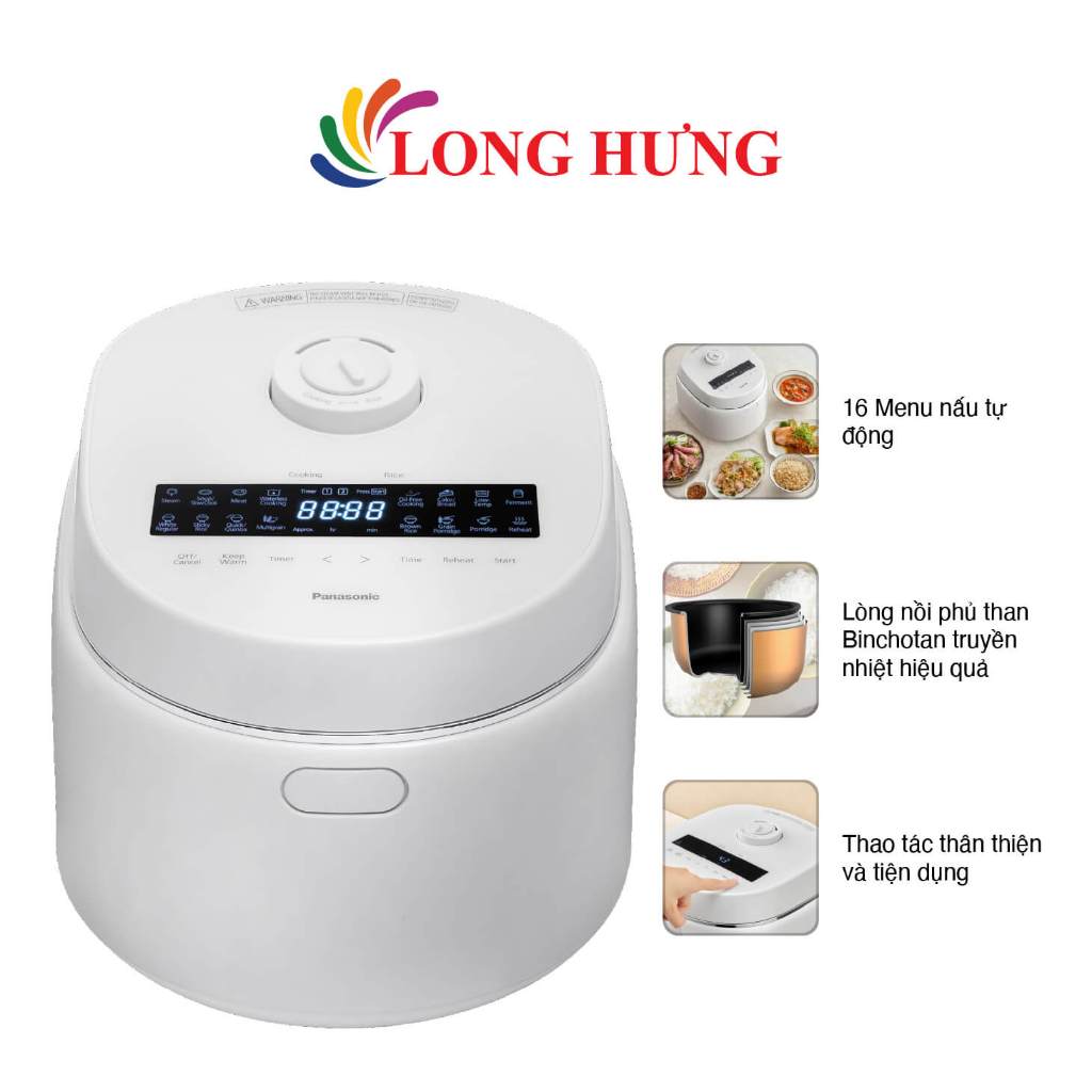 Nồi cơm điện tử Panasonic 1.8 lít SR-DK184WRA - Hàng chính hãng