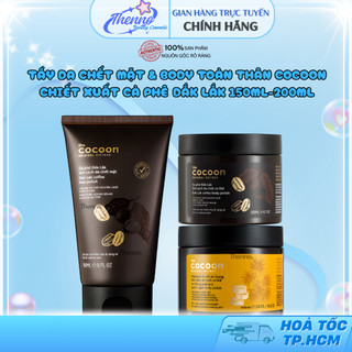  Tẩy Da Chết Mặt & Body Toàn Thân Cocoon Chiết Xuất Cà Phê Đắk lắk 150ml-200ml 