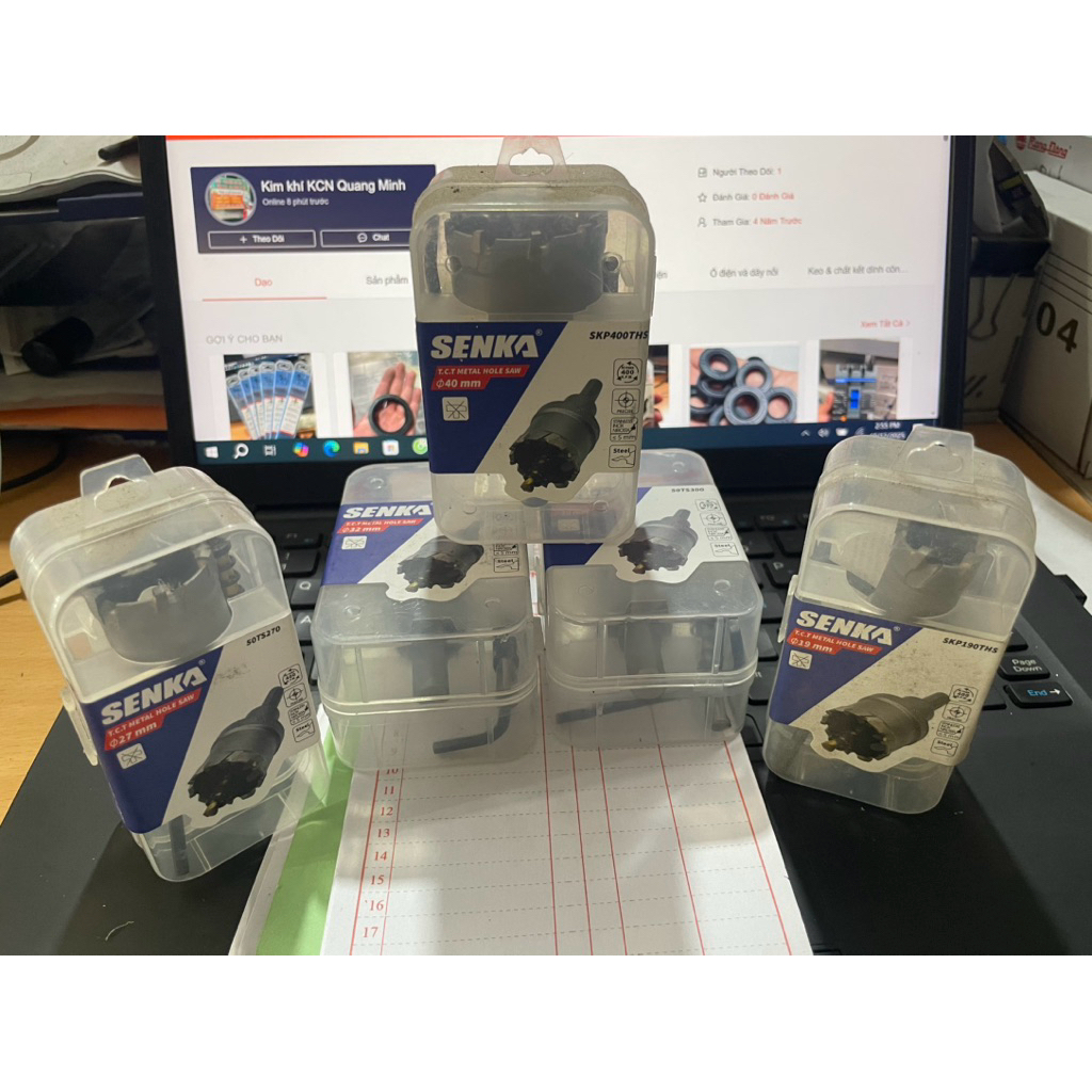 Mũi khoét sắt,inox Senka chính hãng (đủ thông số)