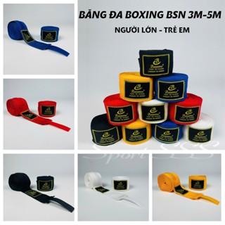 Băng đa Boxing 3m - 5m BSN quấn cổ tay đấm bốc võ thuật Muay Thái MMA Handraps