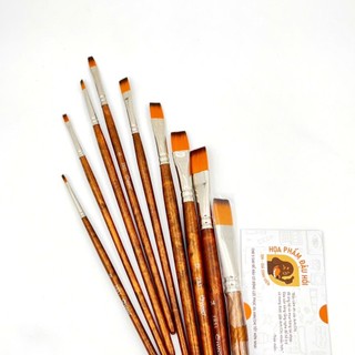 [ĐẬU HÓI]-Cọ Hand ZBS1 đầu dẹt, size từ 0 đến 16