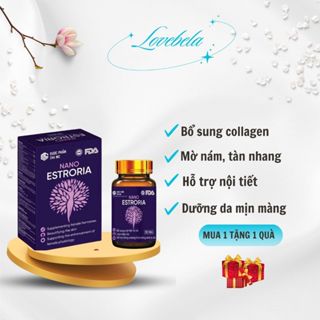 Collagen Nano Estroria trẻ hoá da trắng da chống lão hoá giảm nếp nhăn mờ nám tàn nhang cam kết an toàn hiệu quả