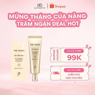 Combo 30 gói Sample Kem chống nắng Whoo vàng chống nhăn, lão hóa Anti-Wrinkle Suncreen mẫu mới - AB AUTHENTIC