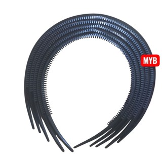 Combo 5 cái Bờm cài tóc trơn có răng giữ chắc tóc (bản 1.2cm)