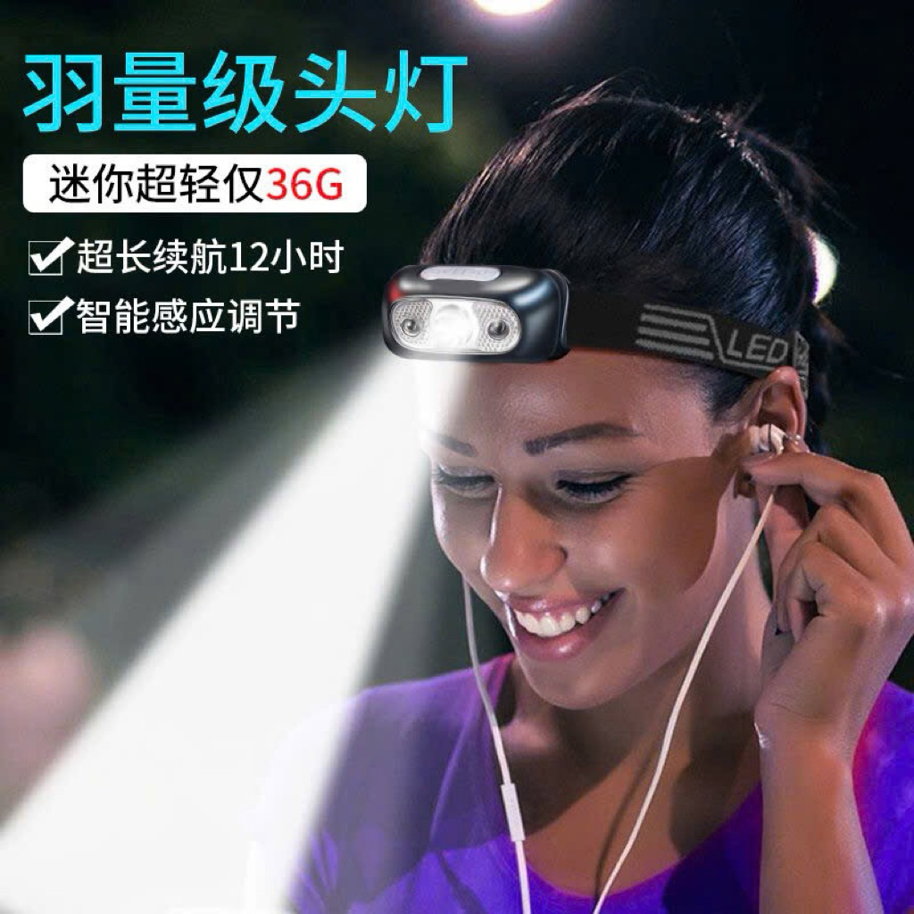 ĐÈN PIN ĐỘI ĐẦU SIÊU SÁNG LED CẢM ỨNG SẠC USB