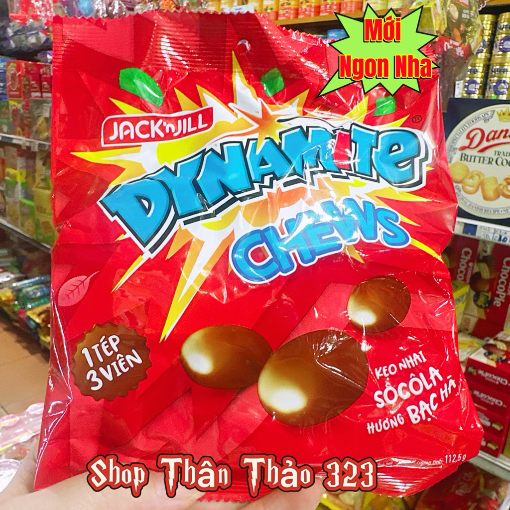 Kẹo Dynamite Chews 3 Viên Vị Sôcôl Bạc Hà