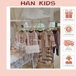 BN1 - (Chuẩn hãng HeyHoney) Bộ ngủ Hey Honey thu dài tay cho bé trai bé gái (Hàng QC)