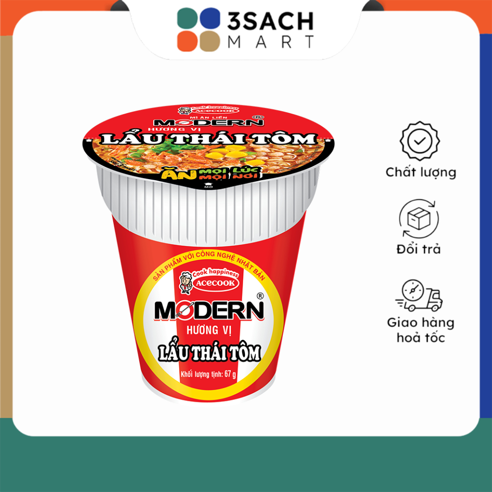 Mì Ly Modern Lẩu Thái Tôm Acecook (Ly)