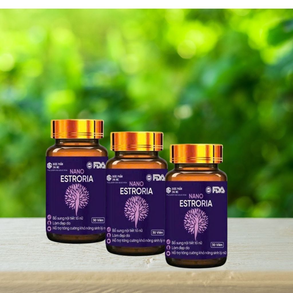 Viên uống collagen Nano Estroria trẻ hoá da trắng da chống lão hoá giảm nếp nhăn mờ nám tàn nhang
