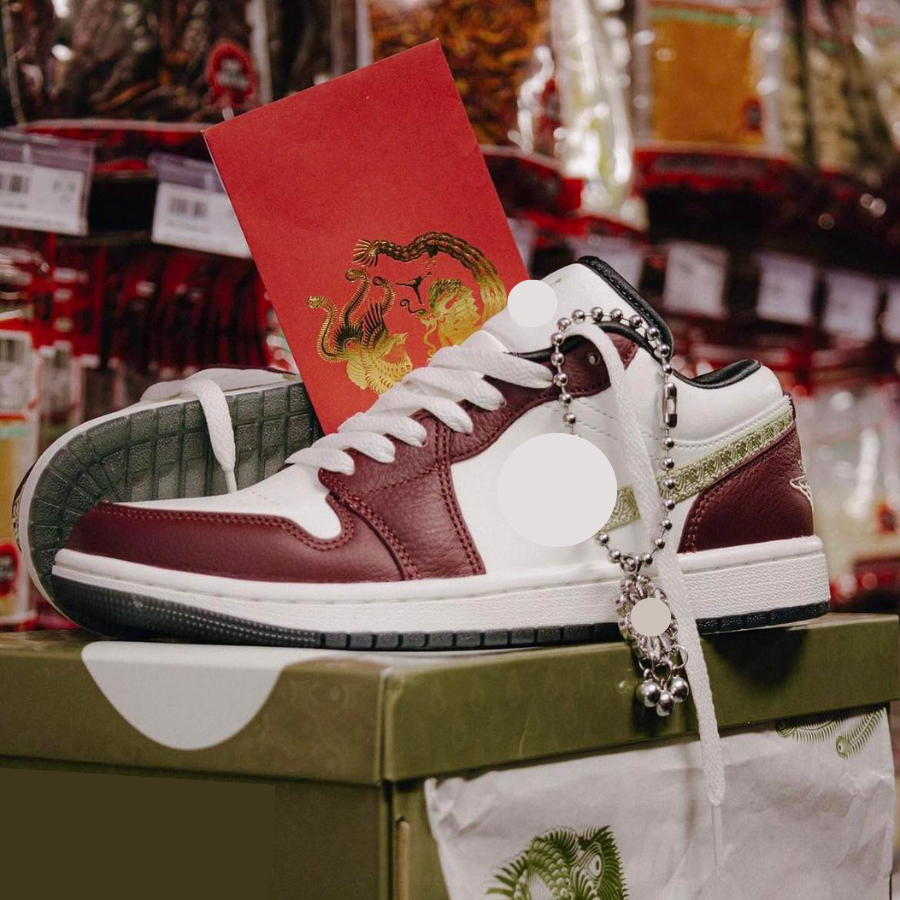 Giày JD1 Low Nam Nữ, Giày JD1 Đỏ Rồng Nam Nữ  bản Cao Cấp Full Box Bill
