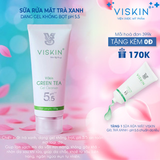 Sữa rửa mặt VISKIN trà xanh không bọt pH 5.5 - 100g [CHÍNH HÃNG]