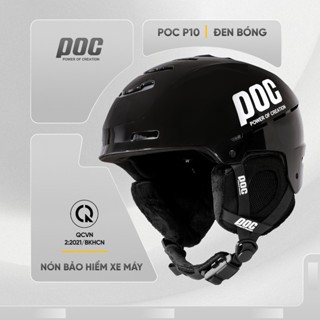    Hỏa Tốc 2H   POC Nón Bảo Hiểm POC P10 Đen Bóng Đạt Chuẩn Xe Máy 2024 