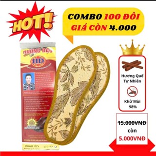   SET- 10  ĐÔI   Lót giày hương quế khử mùi thấm hút mồ hôi êm chân cả ngày – Lót giày hương quế thiên nhiên 