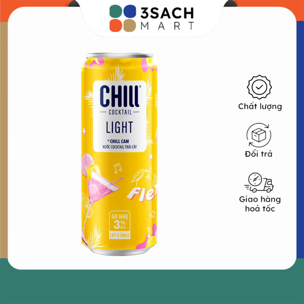 Nước Cocktail Chill Vị Cam & Vodka (Lon 330ml)