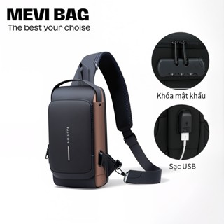 Túi Đeo Chéo Nam Cao Cấp Chống Nước Khóa Số Chống Trộm Đựng Ipad Mini & Điện Thoại SP009