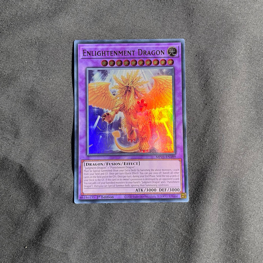 [Yugioh Sky Shop] 1 lá thẻ bài ENLIGHTENMENT DRAGON - MP25-EN189 - Foil Ultra - UK chính hãng
