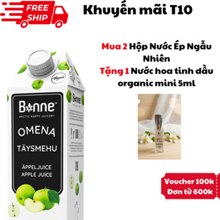Nước Ép Detox Táo Xanh Bonne Nhập Khẩu Phần Lan Không Đường Không Chất Bảo Quản - 1 lít