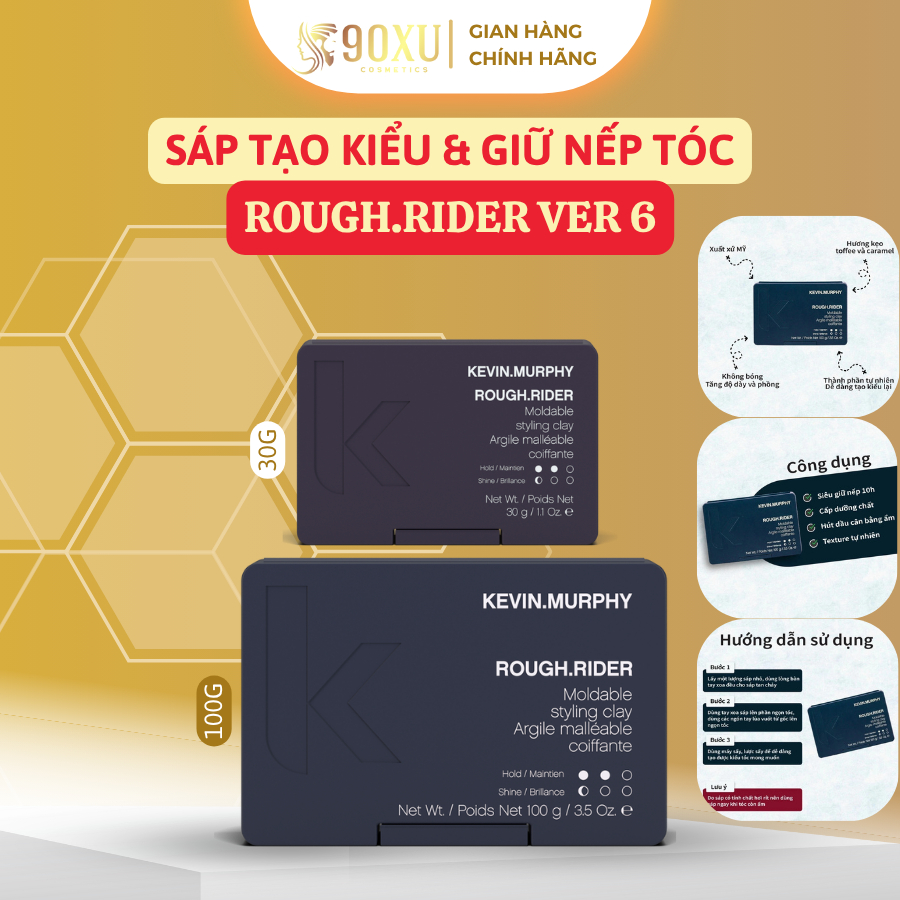 Sáp Vuốt Tóc KEVIN MURPHY ROUGH RIDER – GIỮ NẾP LÂU – KHẮC TINH CỦA TÓC DẦU & RA MỒ HÔI