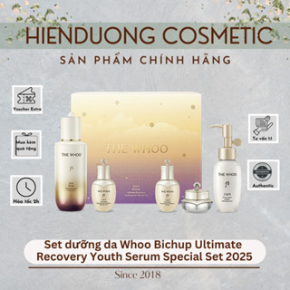  Set dưỡng da Whoo Bichup Ultimate Recovery Youth Serum Special Set 2025 | Phục hồi chống lão hoá dưỡng sáng 