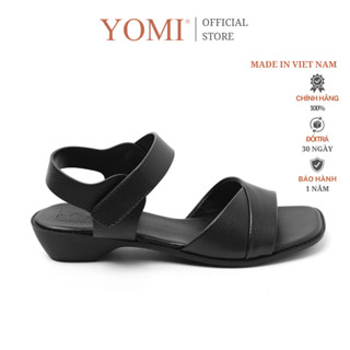 Giày Sandal Nữ Đế Thấp 3 Phân Quai Chéo – Da Mềm Êm Chân, Thời Trang Đi Làm Đi Chơi – YOMI SY0691H