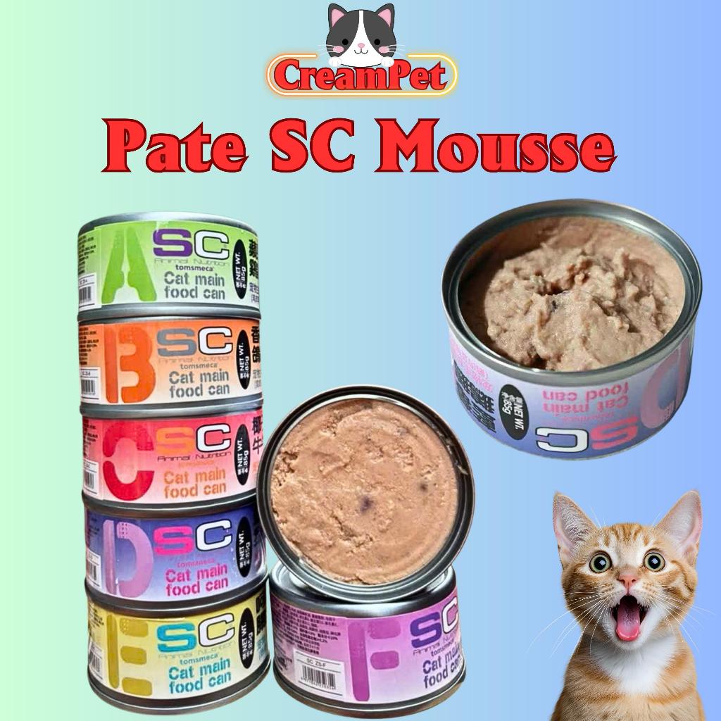 (Thùng 24 lon) Pate SC cao cấp cho mèo, Dạng Gravy và Mousse mềm tan, dưỡng lông, mix nhiều vị