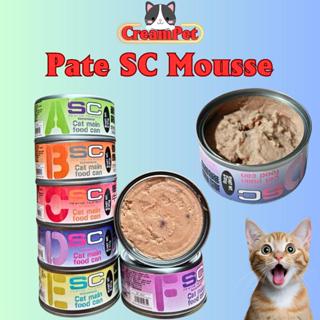 (Thùng 24 lon) Pate SC cao cấp cho mèo, Dạng Gravy và Mousse mềm tan, dưỡng lông, mix nhiều vị